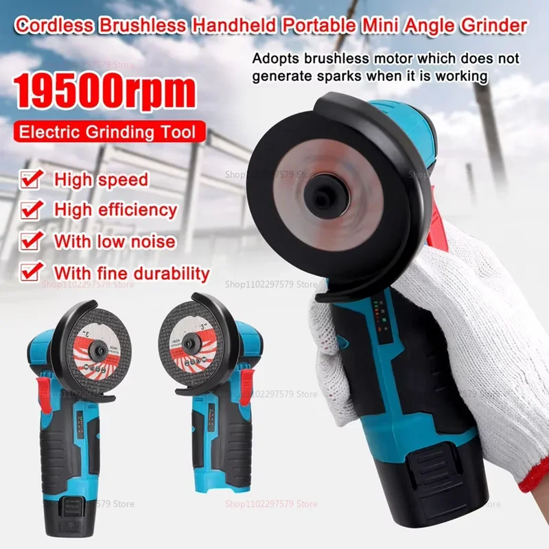 Woodworking Edge Corner Planer - Cordless Angle Grinder, 19000RPM 12V Mini
