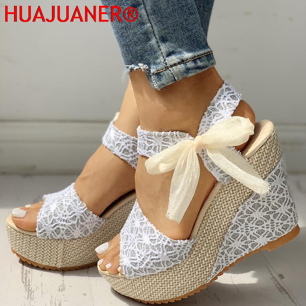 Woodworking Shoes - INS Hot Lace Leisure Women Wedges