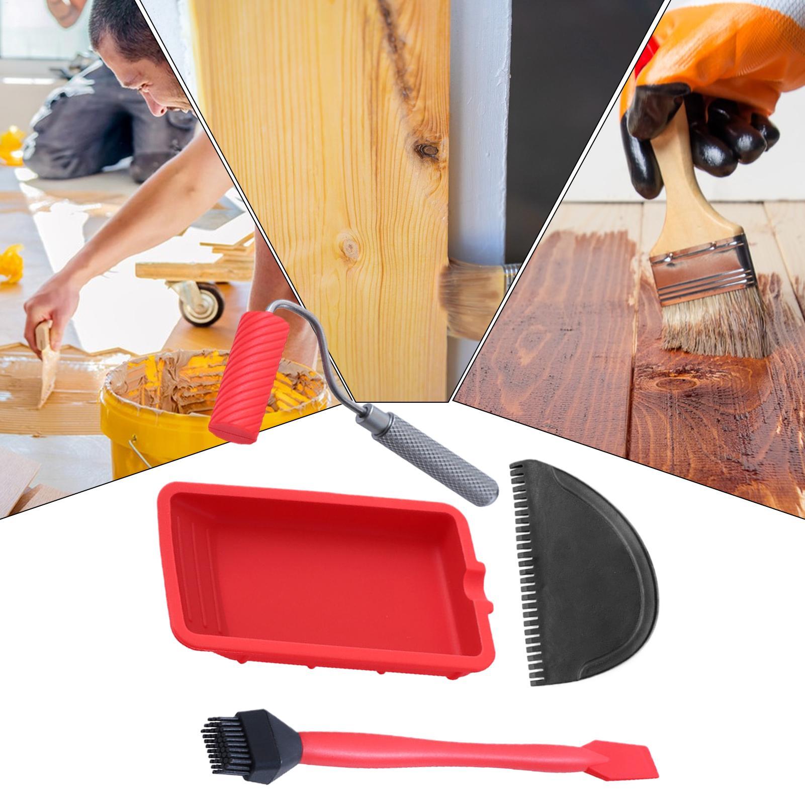 Woodworking Projects Art - Reusable Silicone Glue Roller with Tray
