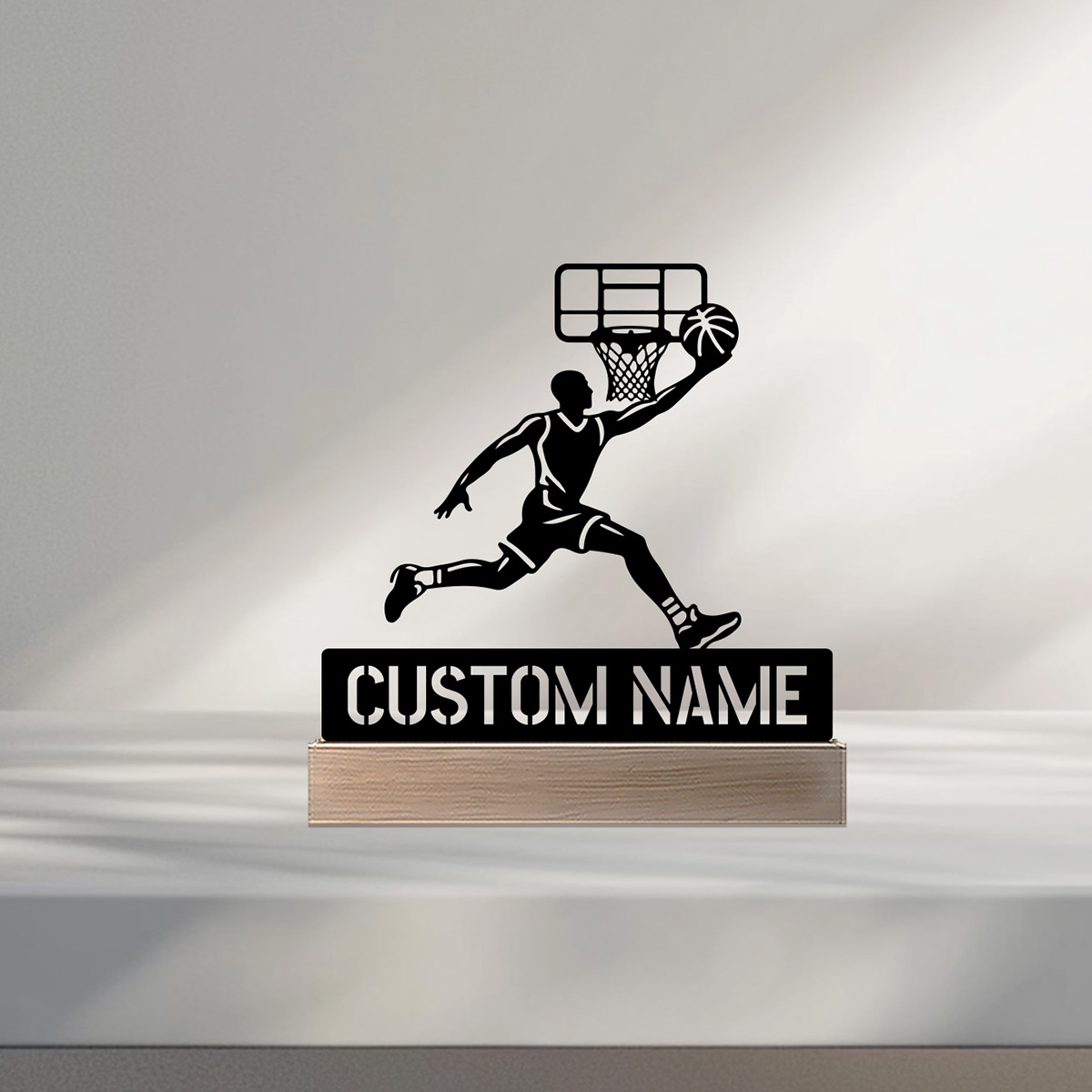 Wood Woodworking - 1pc Simple Basketball expert Customized Name