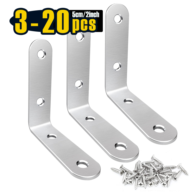 3-20 Pcs L Bracket Stainless S - Woodworking X Brace บทวิจารณ์และราคา