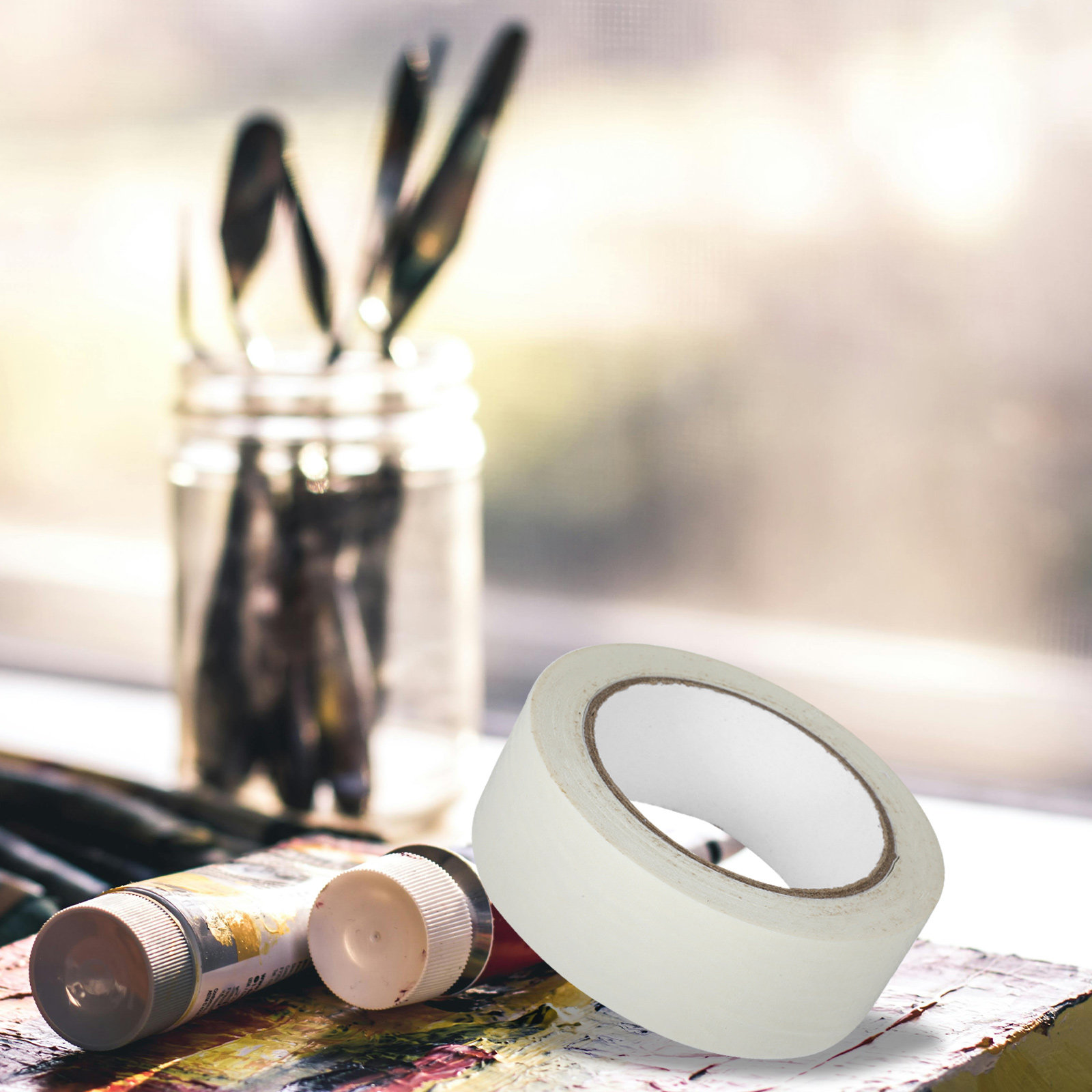 1 Roll 50 Meter White Masking  - Woodworking Projects Art บทวิจารณ์และราคา