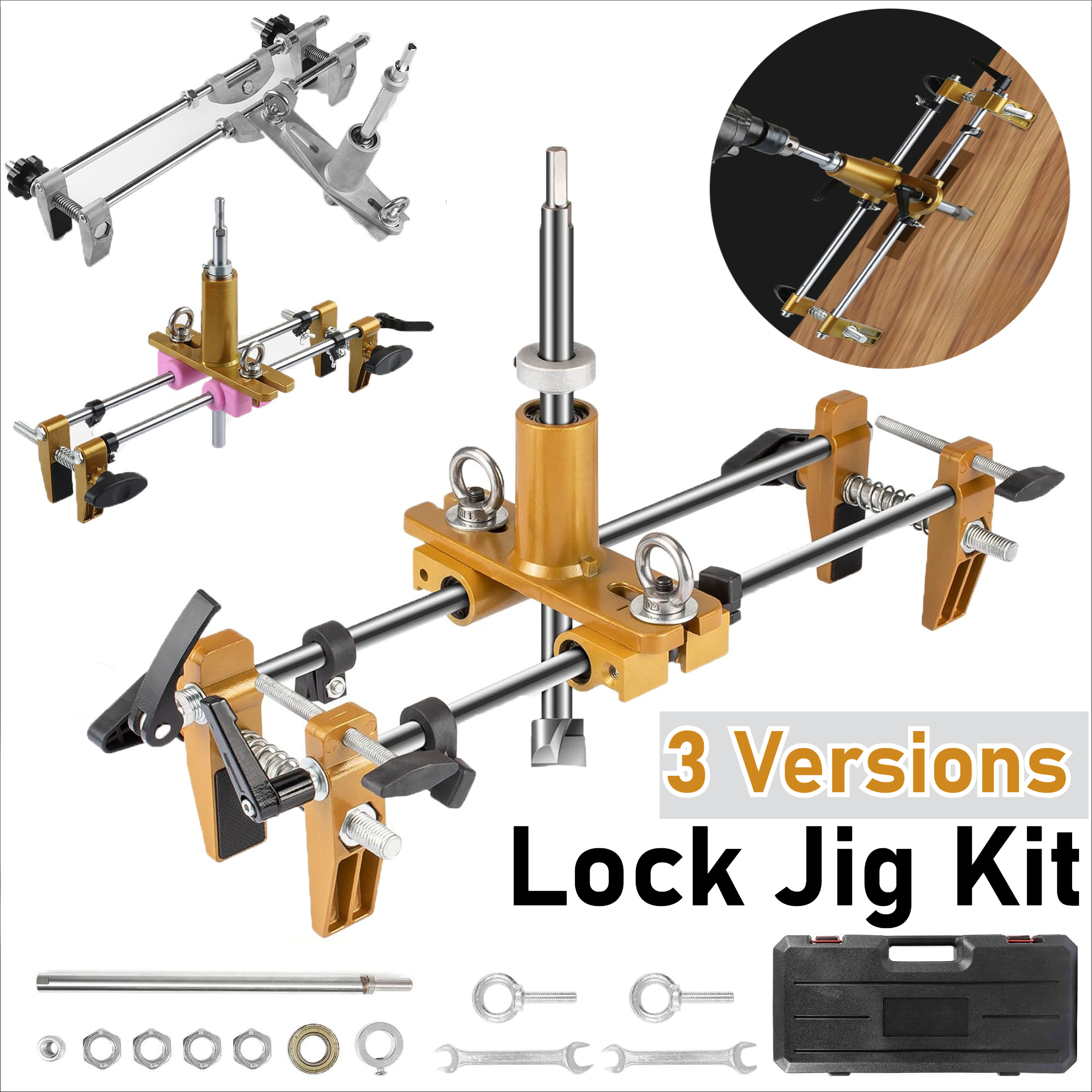 Door Lock Hole Opener Kit for  - Woodworking Edge Corner Planer บทวิจารณ์และราคา