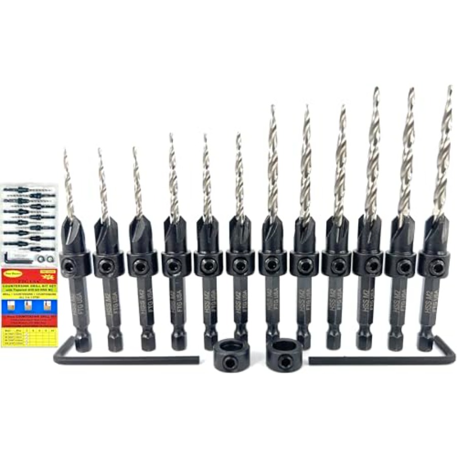 Countersink Drill Bit Set # 7/ - Woodworking Drill บทวิจารณ์และราคา