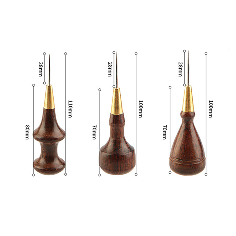 1Pcs Wooden Handle Awls Leathe - Woodworking Shoes บทวิจารณ์และราคา