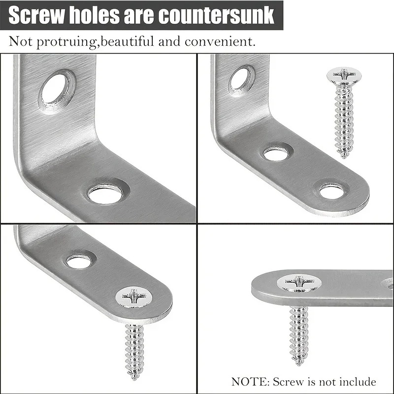 6Pcs Stainless Steel 90 Degree - Woodworking X Brace บทวิจารณ์และราคา
