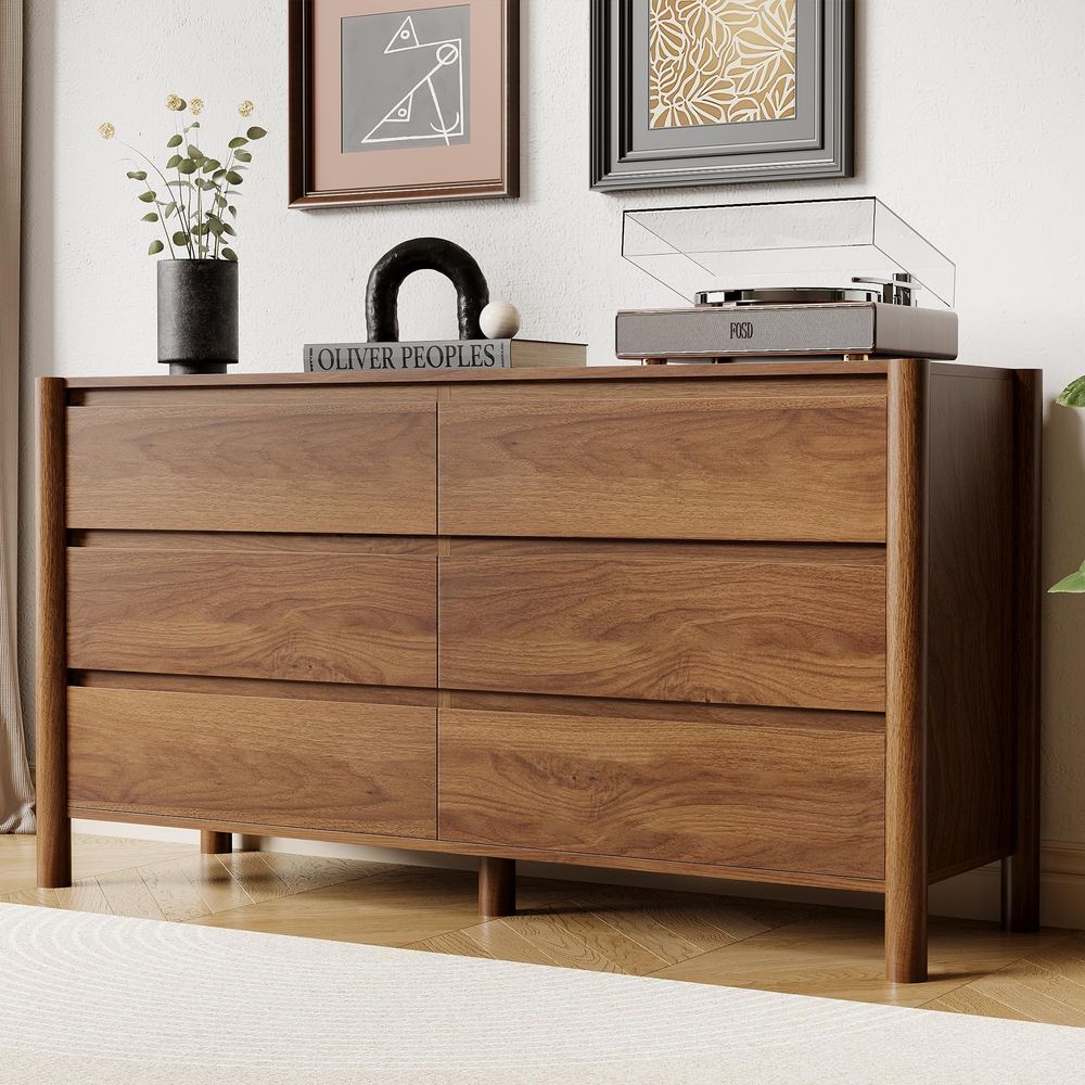 Wide 6Drawer Dresser, Farmhous - Woodworking Tv บทวิจารณ์และราคา