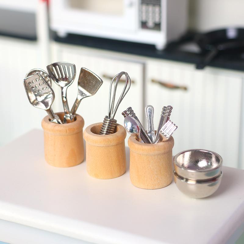 Miniature Kitchen Utensils Set - Woodworking Kit บทวิจารณ์และราคา