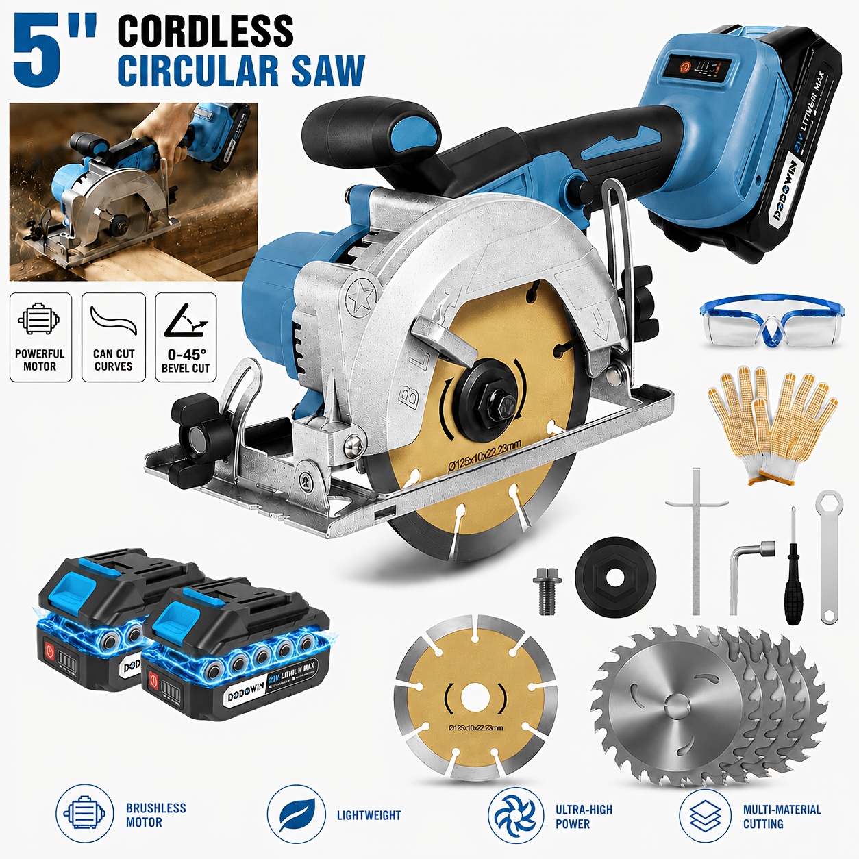 Brushless Circular Saw Kit - 2 - Woodworking Kit บทวิจารณ์และราคา
