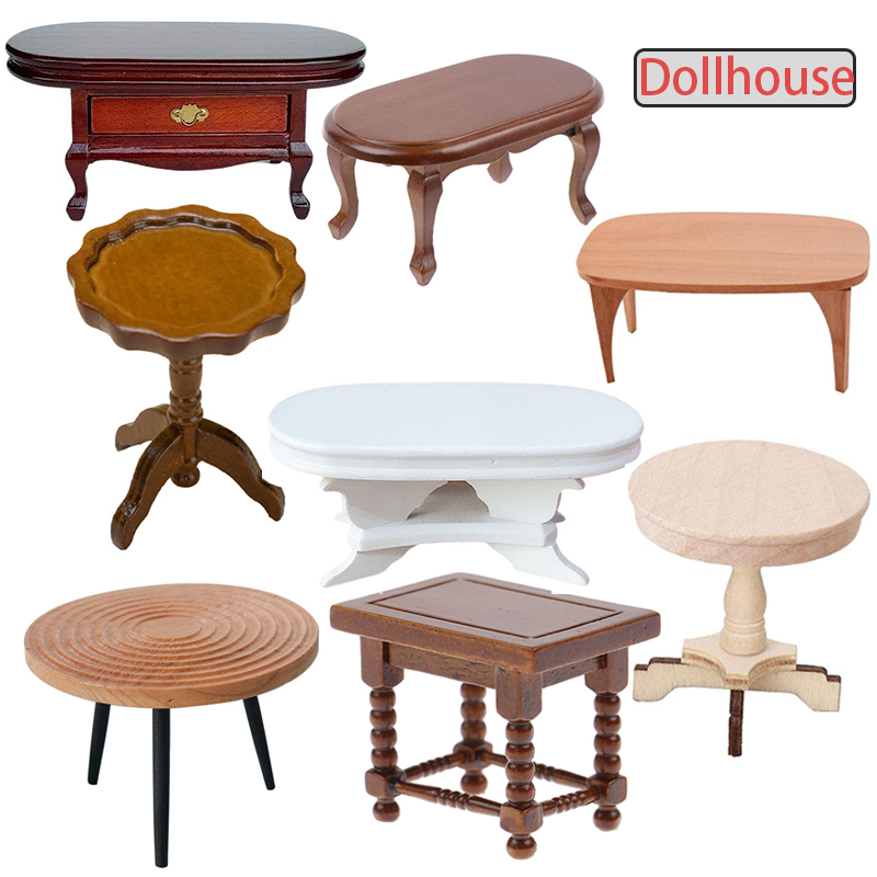 1:12 Dollhouse Miniature Round - Wood Woodworking บทวิจารณ์และราคา
