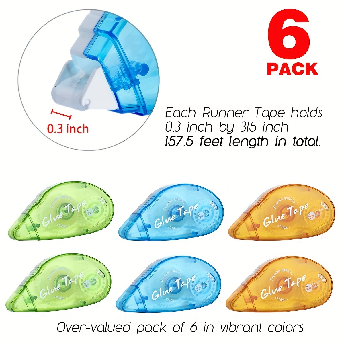 6 Packs Double Sided Tape Roll - Woodworking Projects Art บทวิจารณ์และราคา