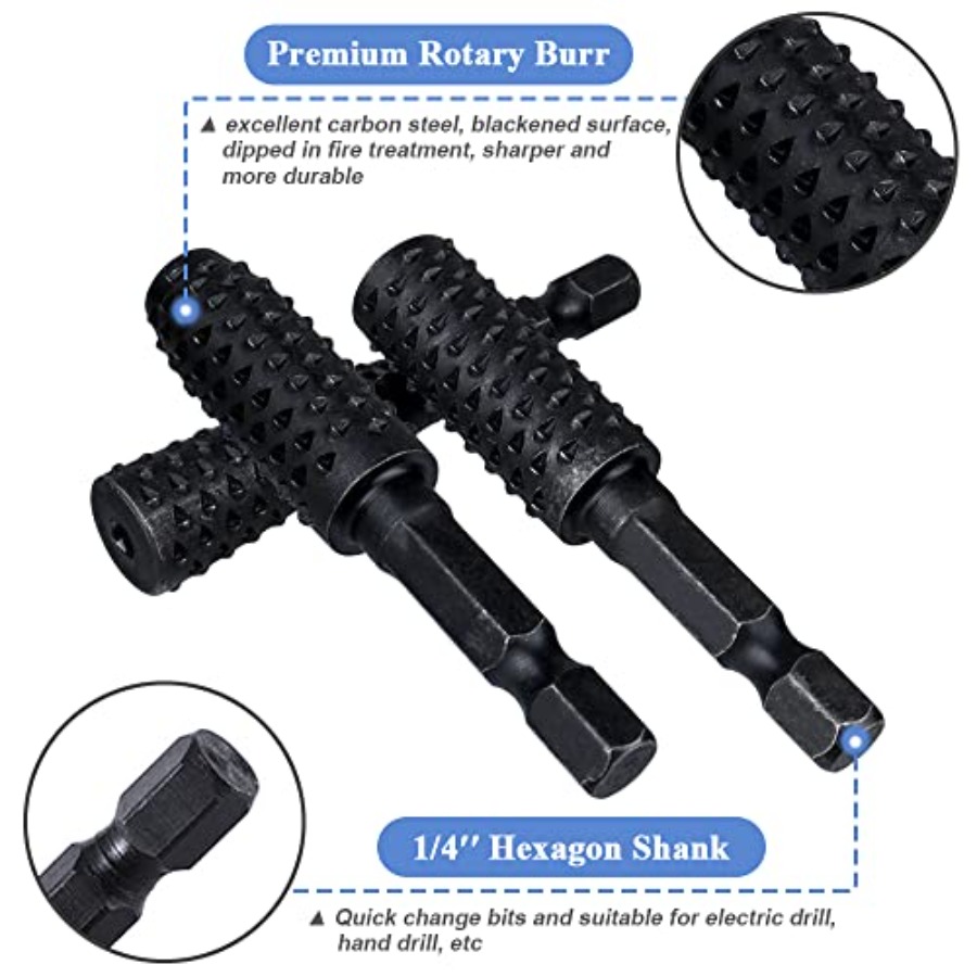 10 Pieces Rotary Burr Rasp Set - Woodworking Drill บทวิจารณ์และราคา