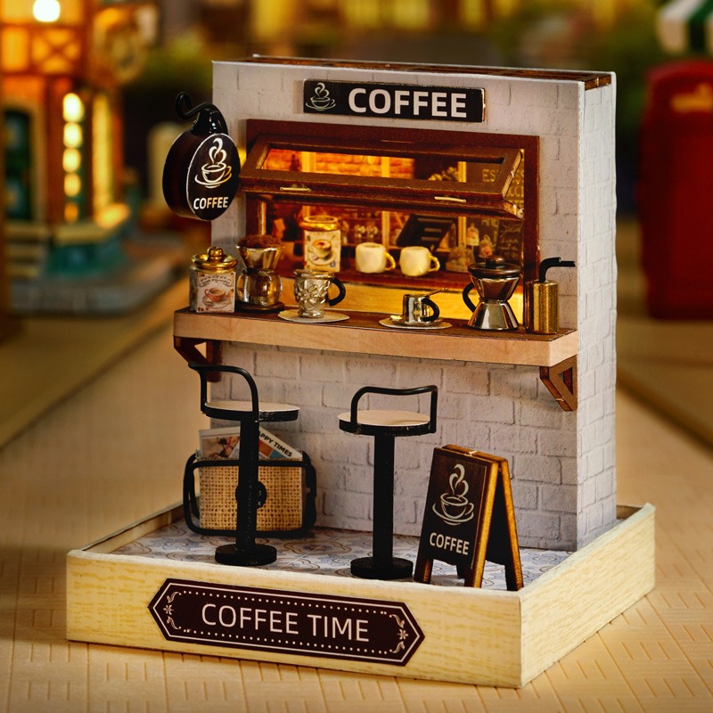 Mini Dollhouse Kit Sakura Stre - Woodworking Kids Toys บทวิจารณ์และราคา