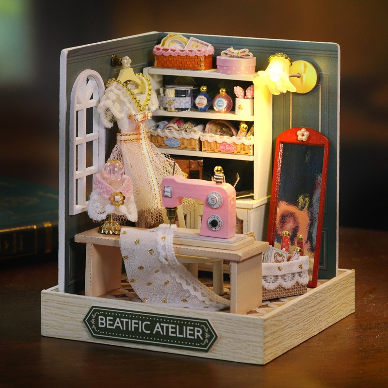 Mini Dollhouse Kit Sakura Stre - Woodworking Kids Toys บทวิจารณ์และราคา