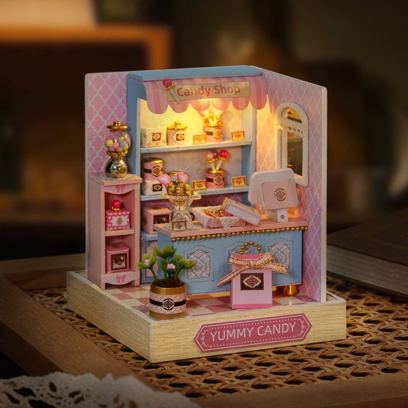 Mini Dollhouse Kit Sakura Stre - Woodworking Kids Toys บทวิจารณ์และราคา