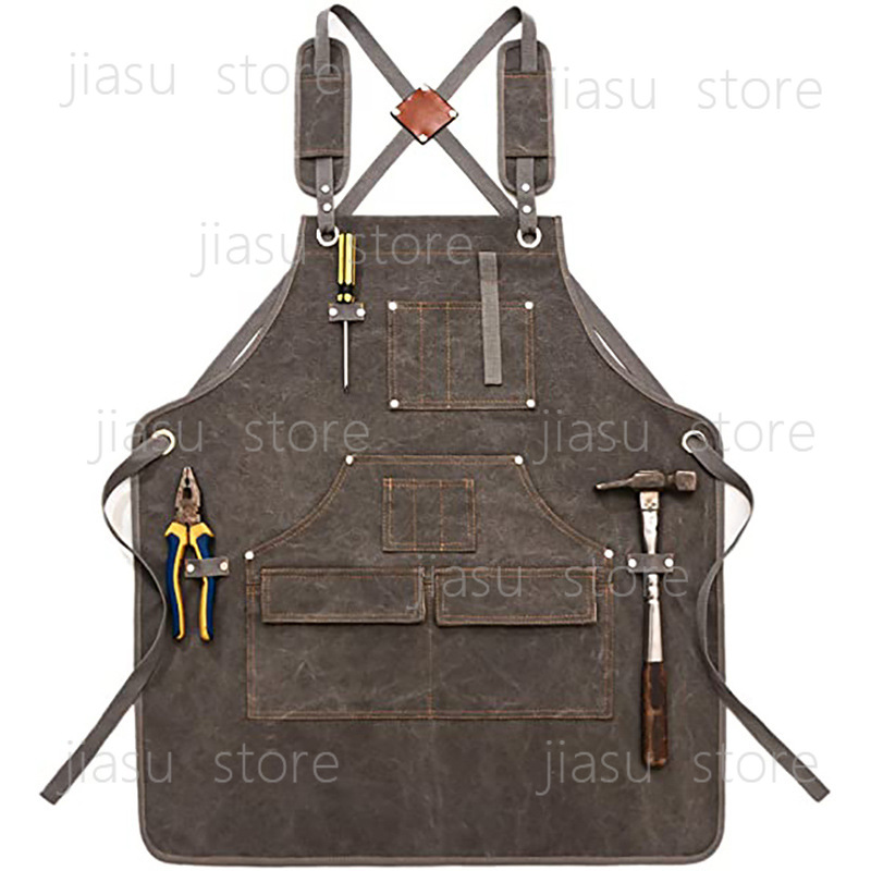 Thick Canvas Tool Apron Custom - Woodworking Logo Design บทวิจารณ์และราคา