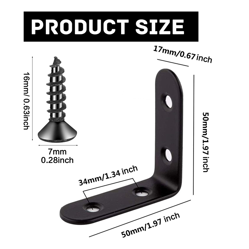 6-20Pcs L Bracket Right Angle  - Woodworking X Brace บทวิจารณ์และราคา