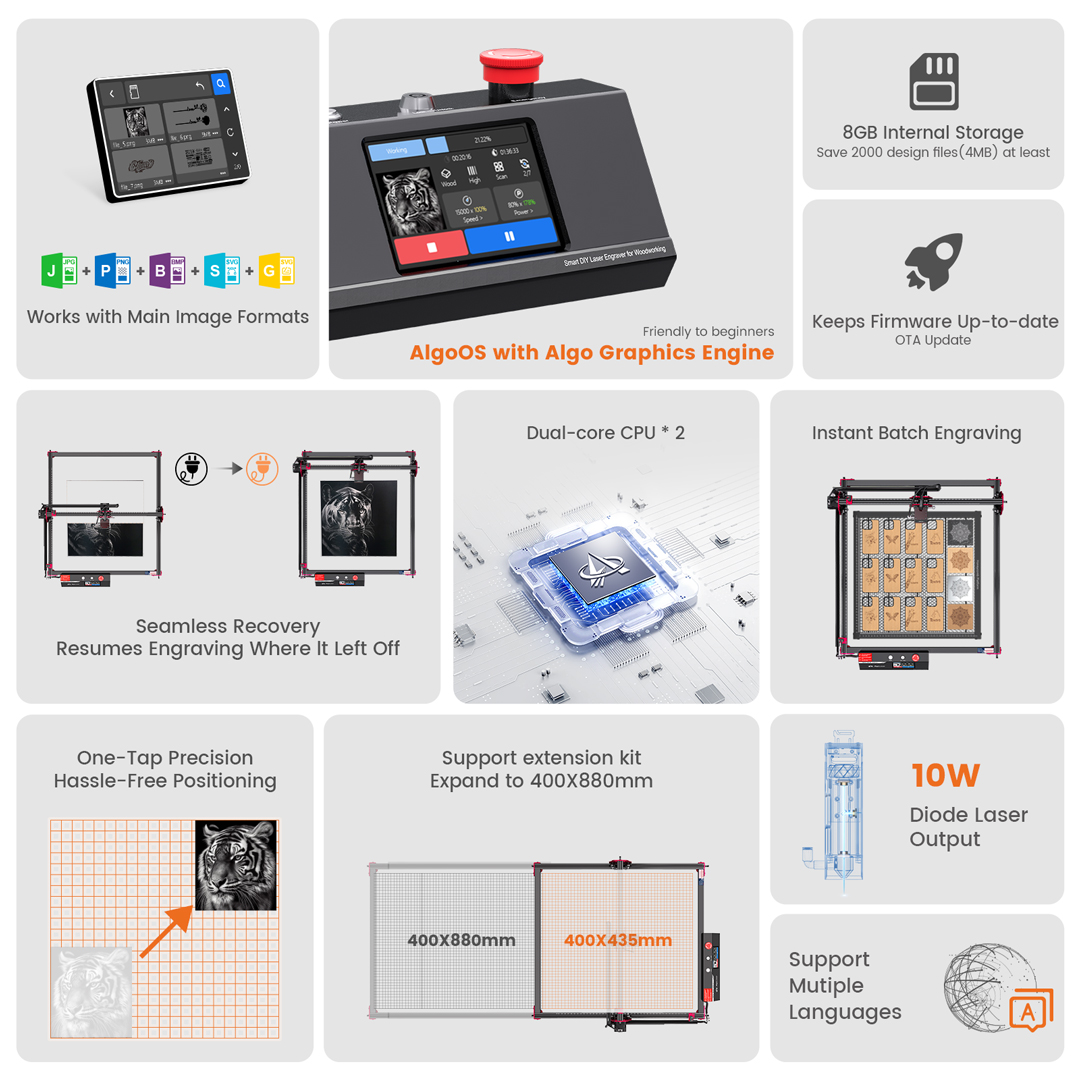 AlgoOS Control Smart High Powe - Woodworking Power Tools บทวิจารณ์และราคา