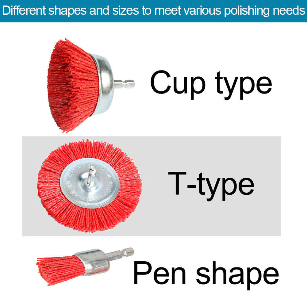 Nylon Cup Brush Abrasive Wire  - Woodworking Drill บทวิจารณ์และราคา