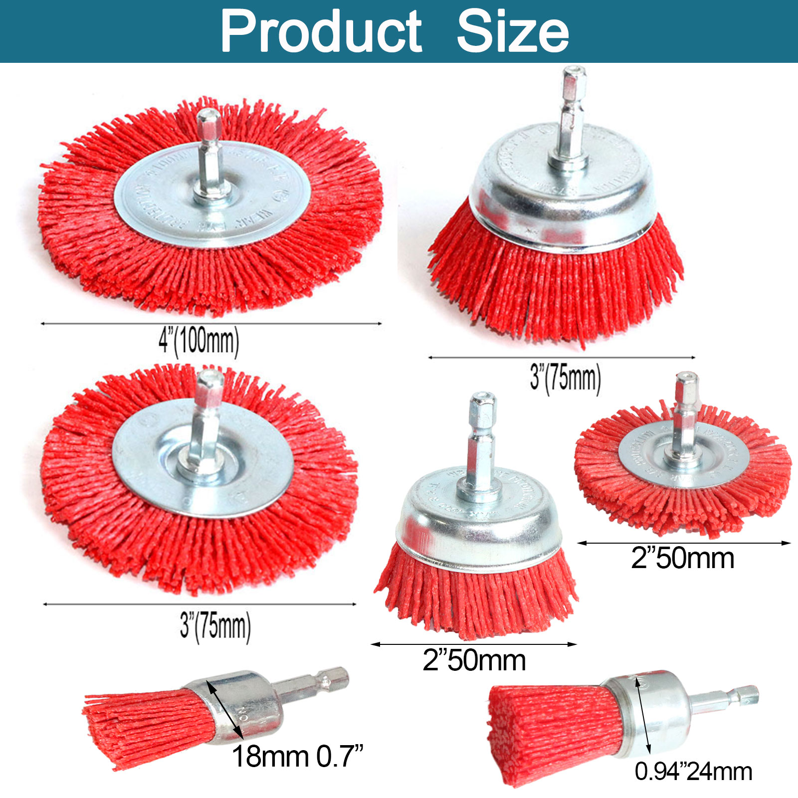 Nylon Cup Brush Abrasive Wire  - Woodworking Drill บทวิจารณ์และราคา