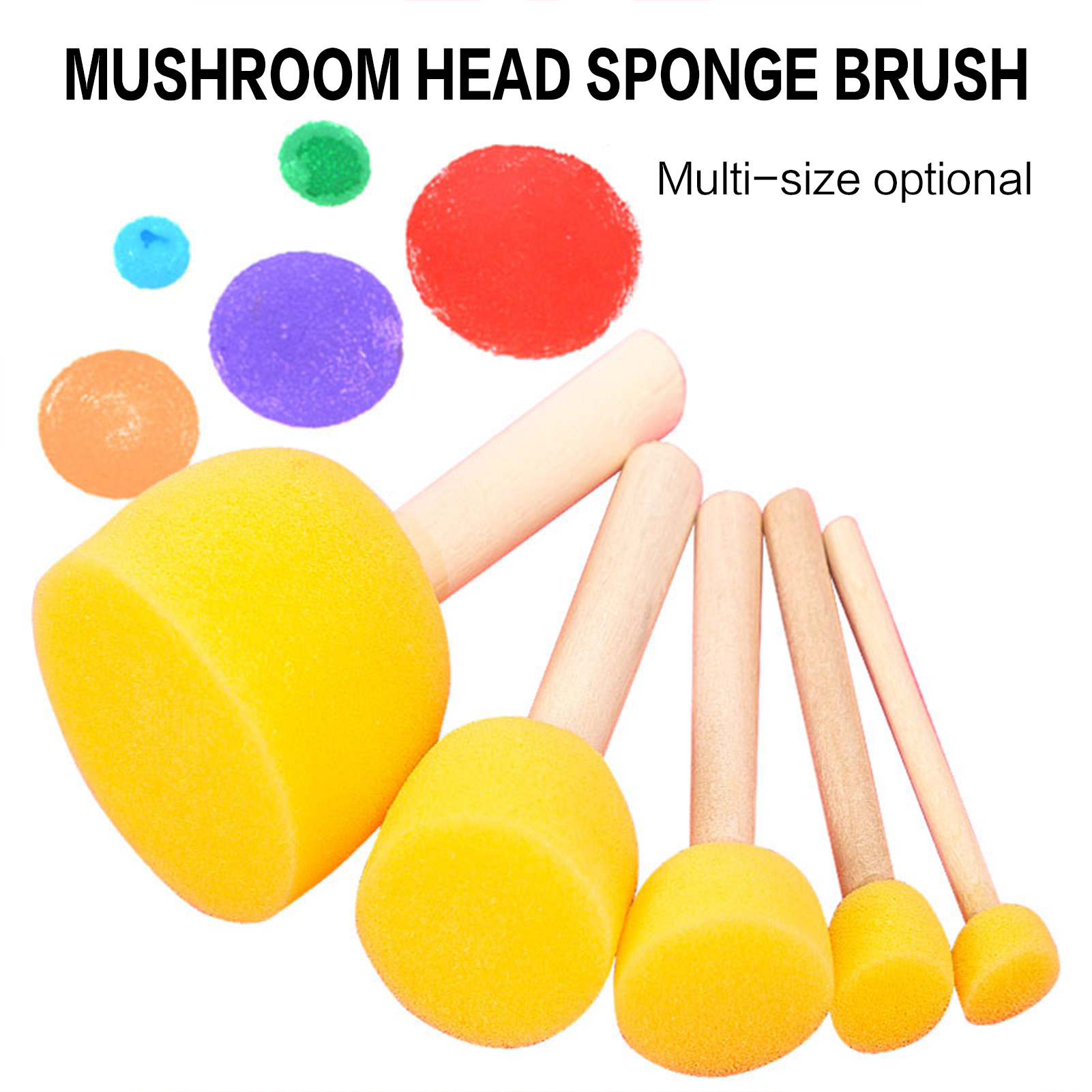 5pcs Round Stencil Sponge Wood - Woodworking Kids Toys บทวิจารณ์และราคา