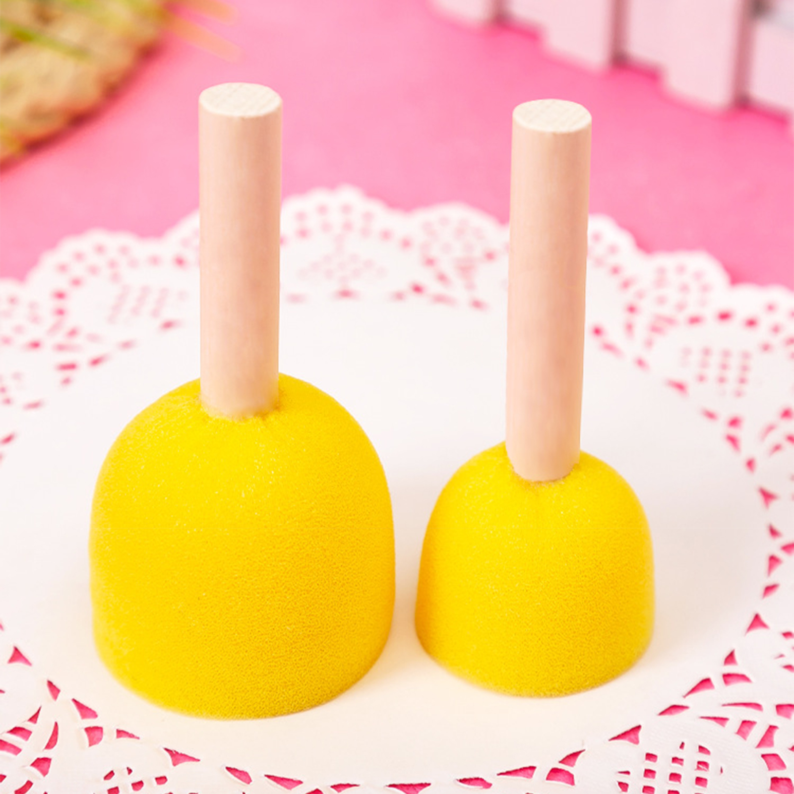 5pcs Round Stencil Sponge Wood - Woodworking Kids Toys บทวิจารณ์และราคา