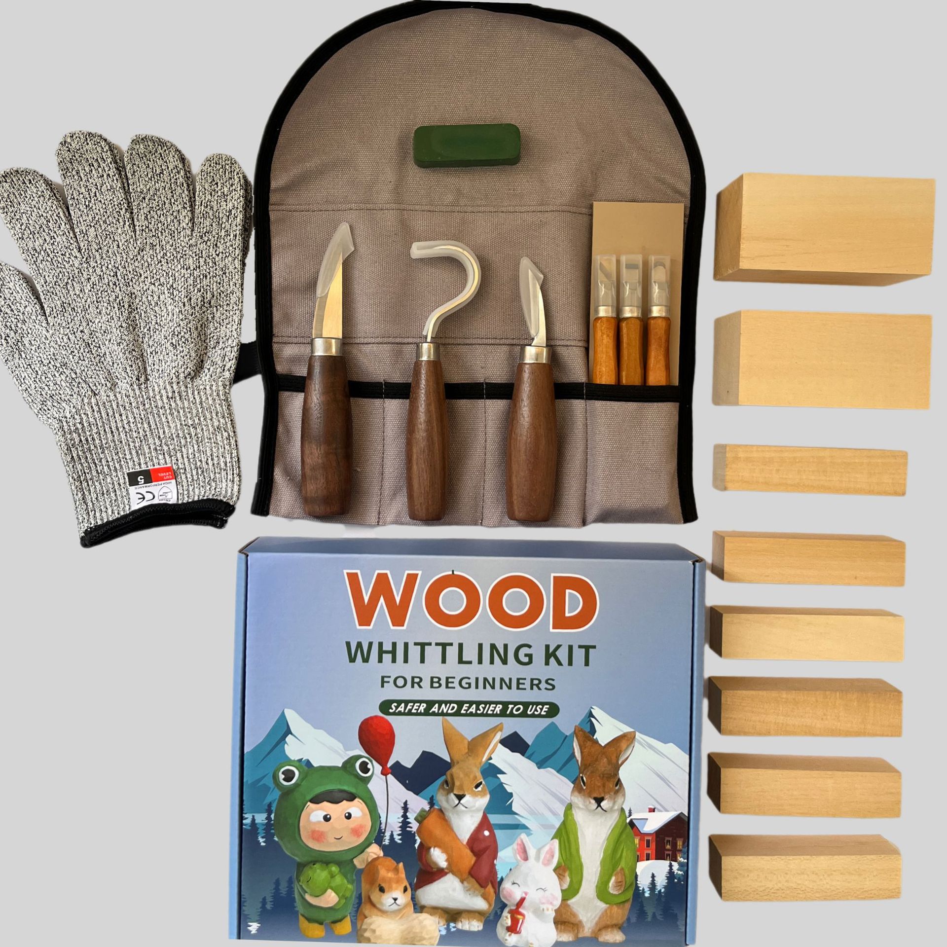 Carving Knife Gift Box Set 21- - Woodworking Knife บทวิจารณ์และราคา