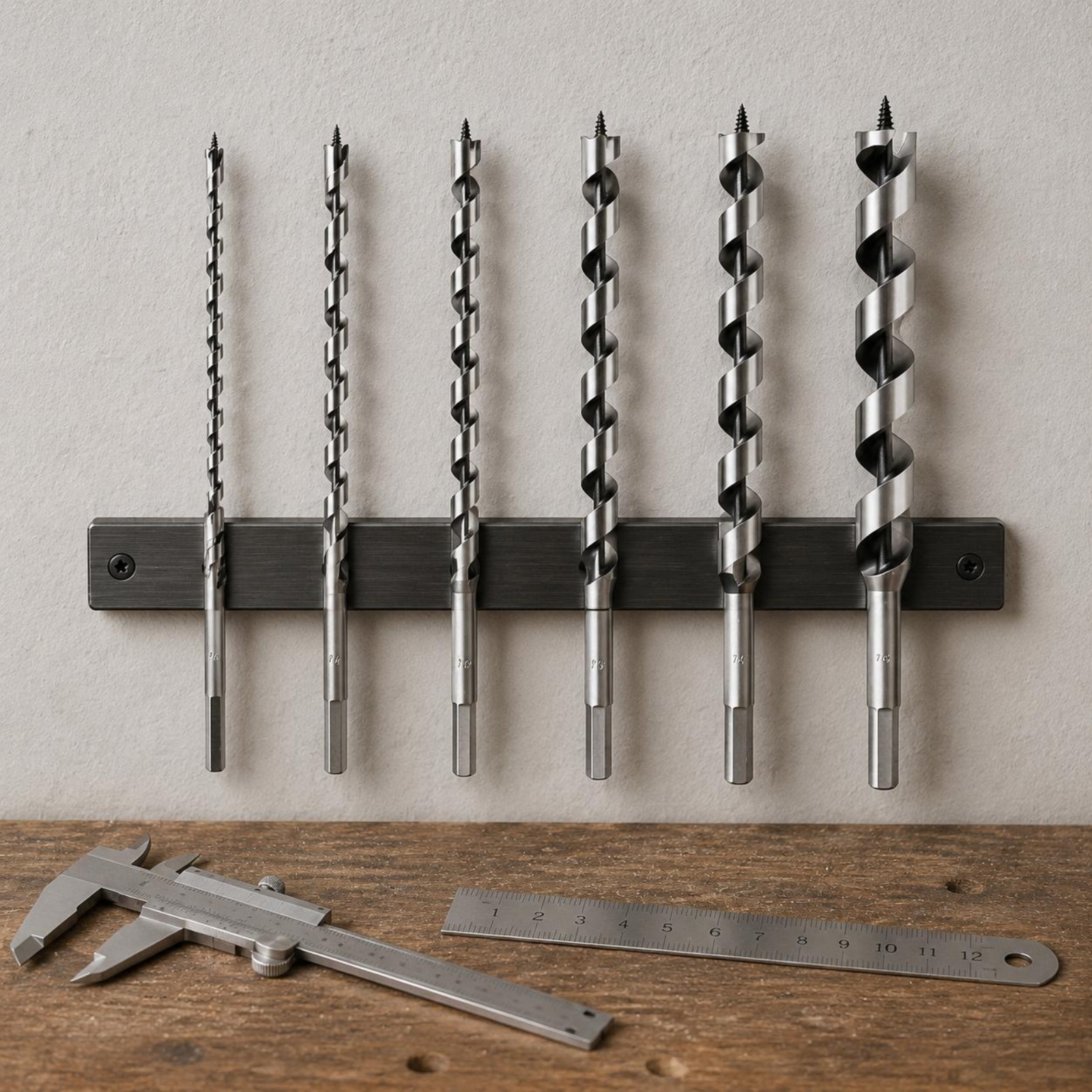6 Pieces Long Auger Bit Set Sp - Woodworking Drill บทวิจารณ์และราคา