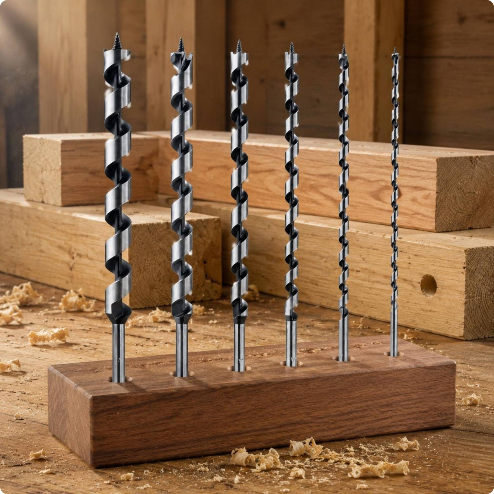 6 Pieces Long Auger Bit Set Sp - Woodworking Drill บทวิจารณ์และราคา