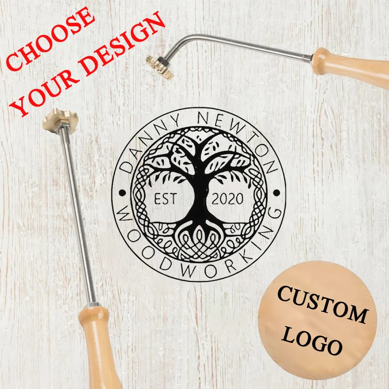 Custom Branding Iron for Food  - Woodworking Logo Design บทวิจารณ์และราคา