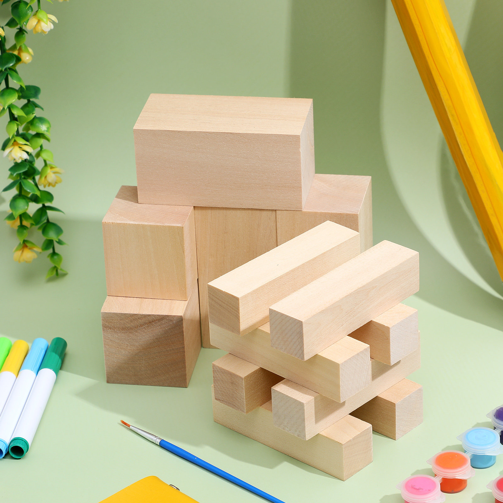 13Pcs Basswood Carving Blocks  - Woodworking Projects Art บทวิจารณ์และราคา