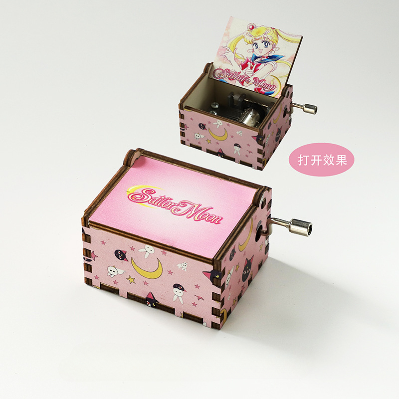 Sailor Mooned Theme Music Box  - Wood Woodworking บทวิจารณ์และราคา