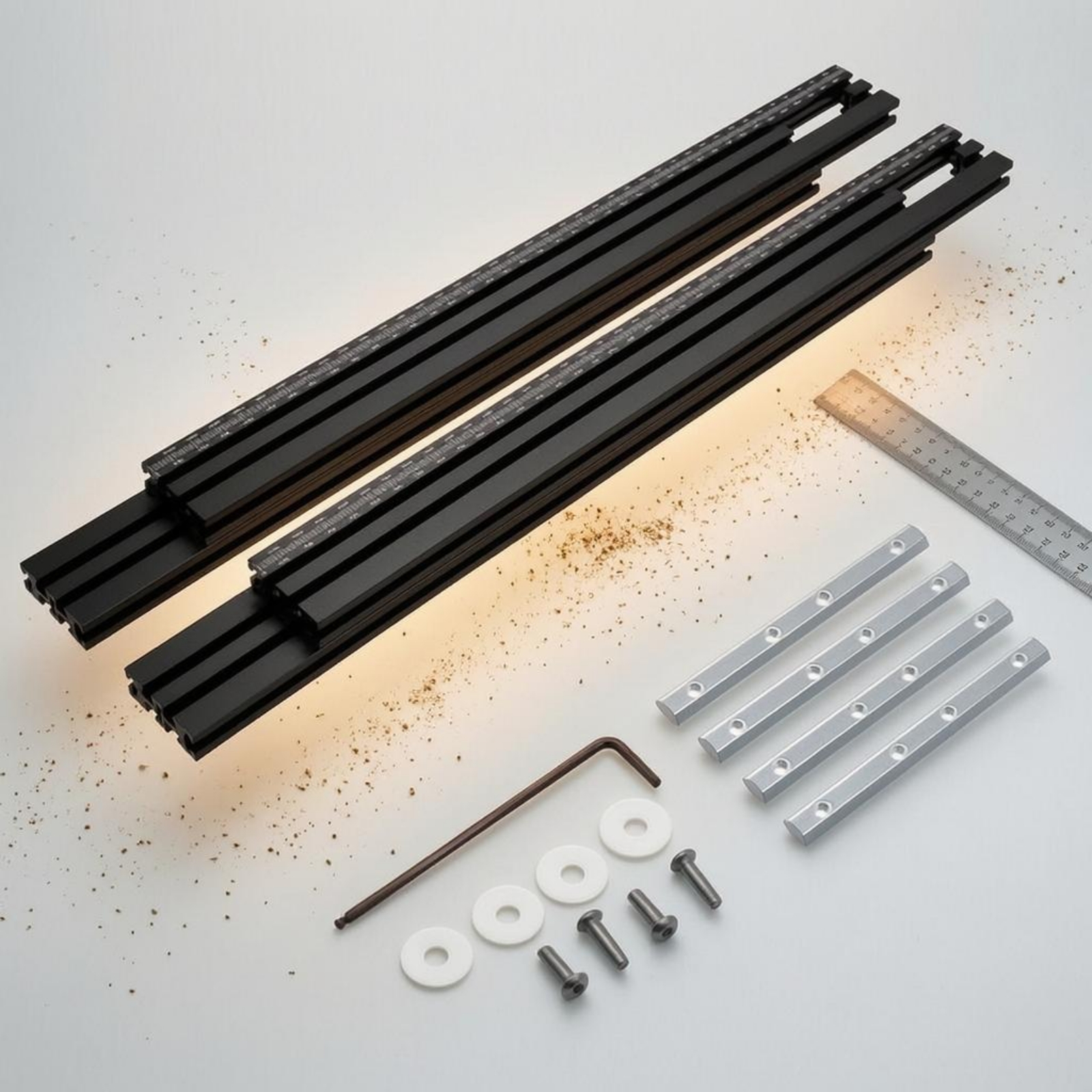 Routing Guide Tracks Metal Cut - Woodworking Kit บทวิจารณ์และราคา