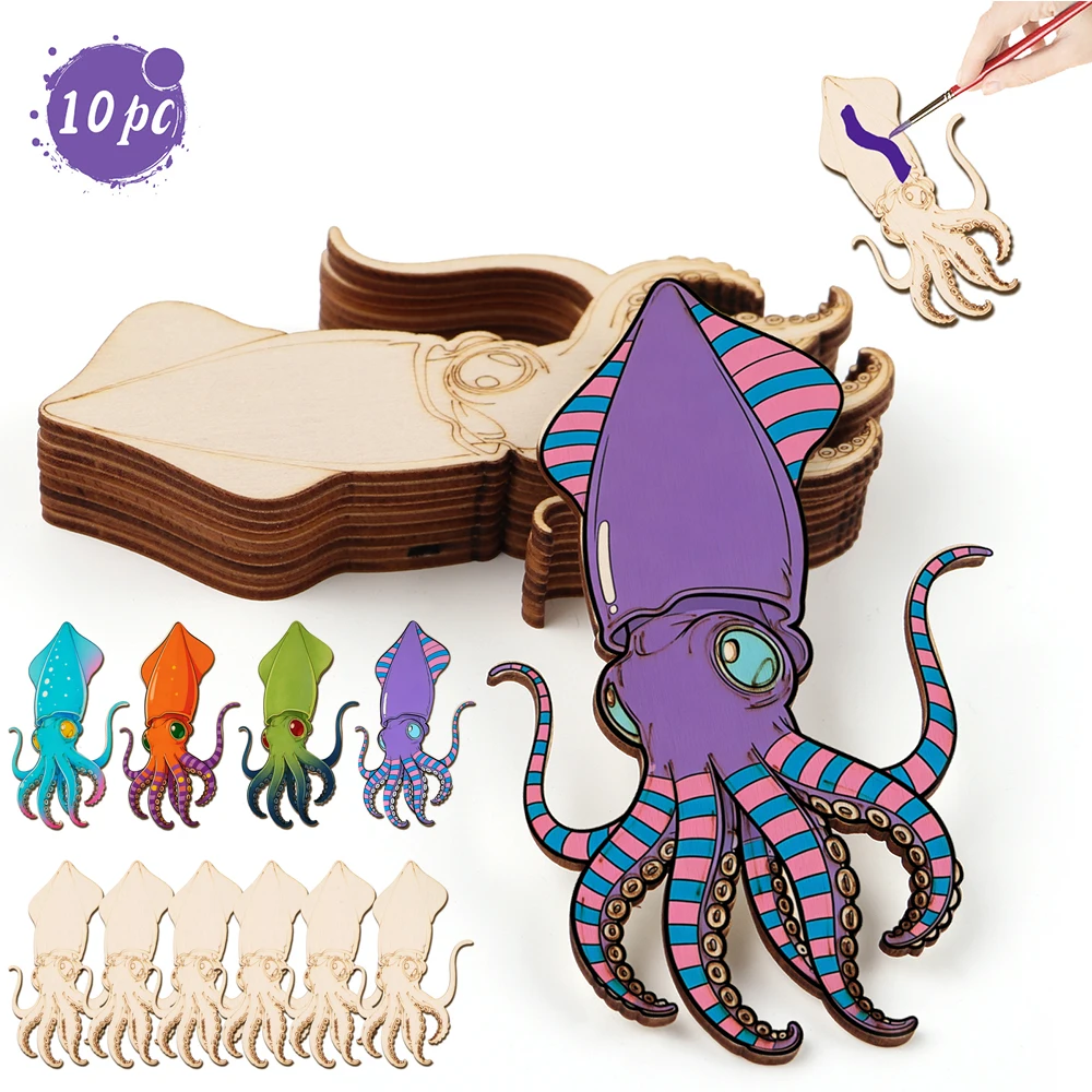 10pcs/set Unfinished Wood Craf - Wood Woodworking บทวิจารณ์และราคา