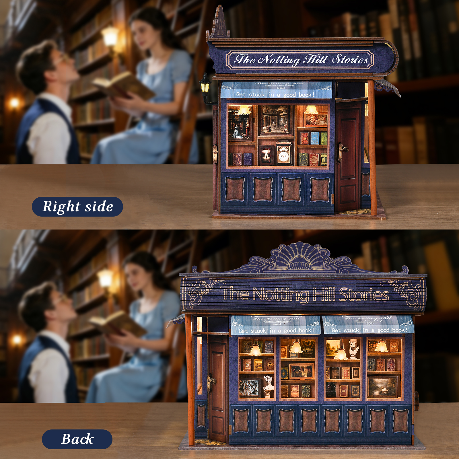 DIY Book Nook Kit Notting Hill - Woodworking Tv บทวิจารณ์และราคา