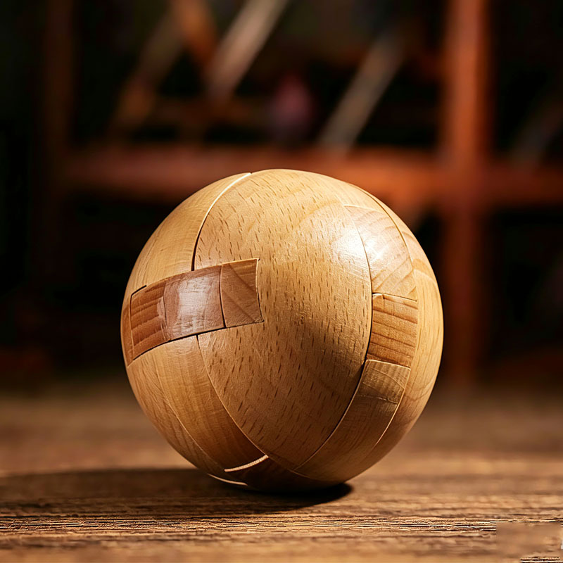 Classic Wooden Puzzle Ball Mag - Woodworking Kids Toys บทวิจารณ์และราคา