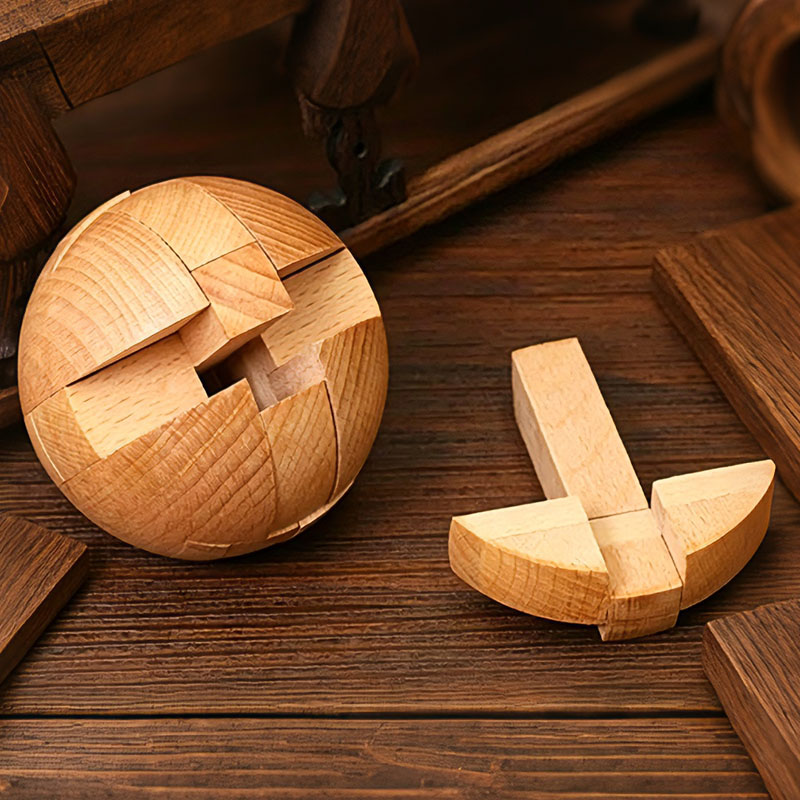 Classic Wooden Puzzle Ball Mag - Woodworking Kids Toys บทวิจารณ์และราคา