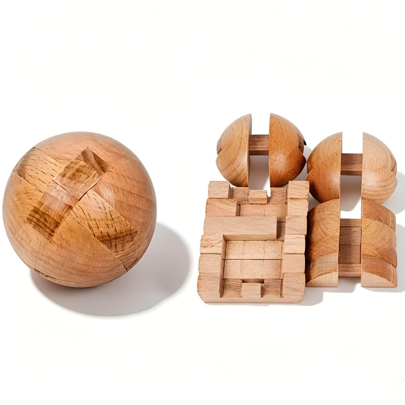 Classic Wooden Puzzle Ball Mag - Woodworking Kids Toys บทวิจารณ์และราคา