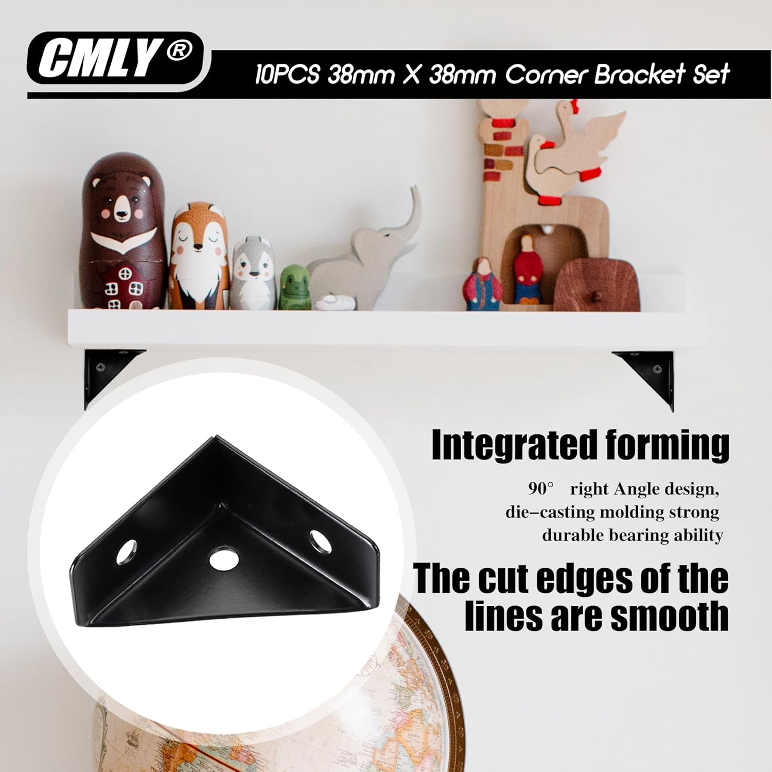 Angle Corner Brackets 38mm x 3 - Woodworking X Brace บทวิจารณ์และราคา