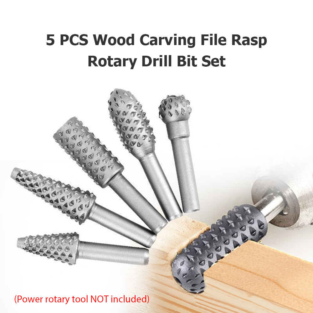 5pcs Woodworking Rotary File S - Woodworking Drill บทวิจารณ์และราคา