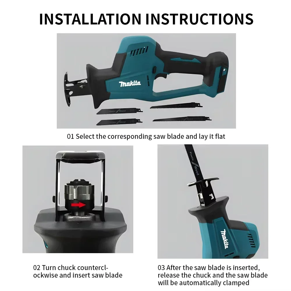 Makita DJR189 18V Cordless Ele - Woodworking Power Tools บทวิจารณ์และราคา