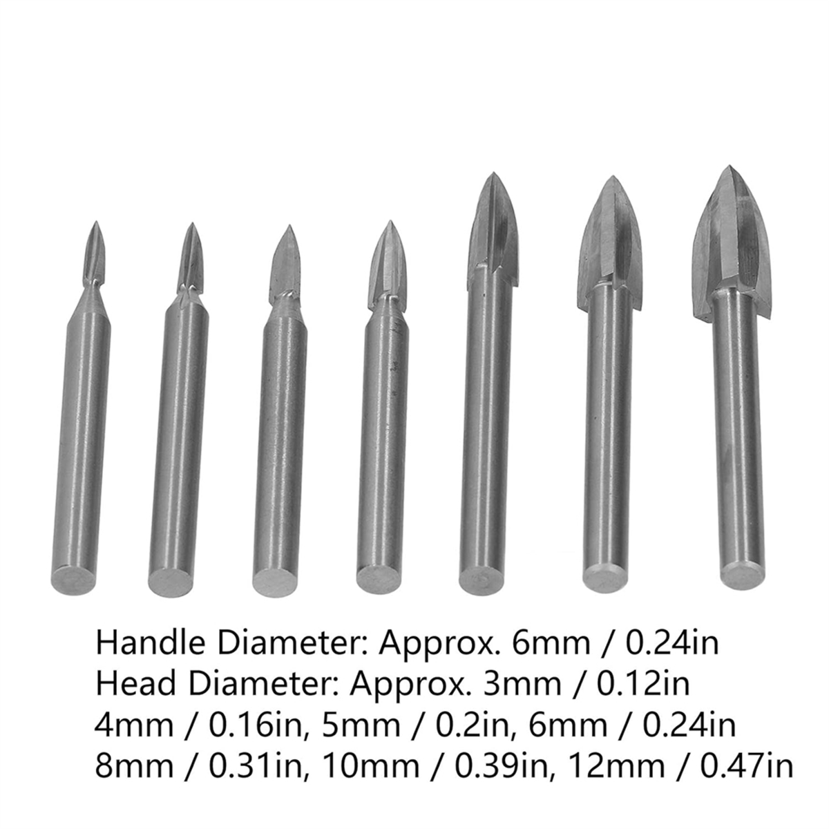 ABNJ 7Pcs Engraving Drill Bit  - Woodworking Drill บทวิจารณ์และราคา
