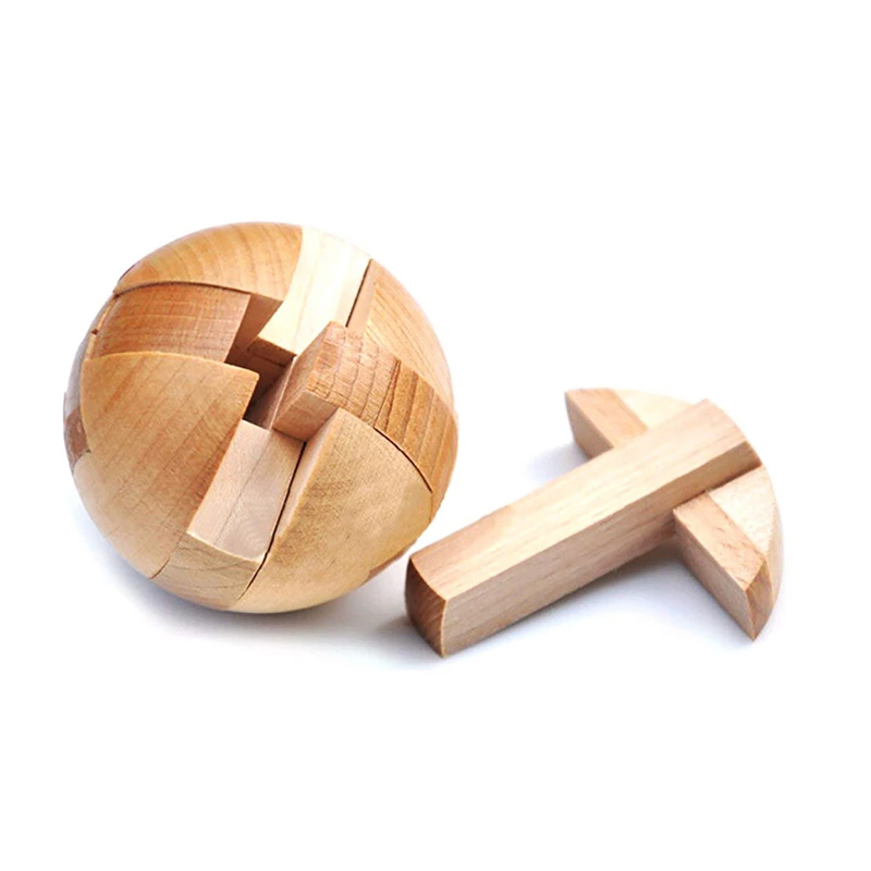 Wooden Puzzle Magic Ball Brain - Woodworking Kids Toys บทวิจารณ์และราคา