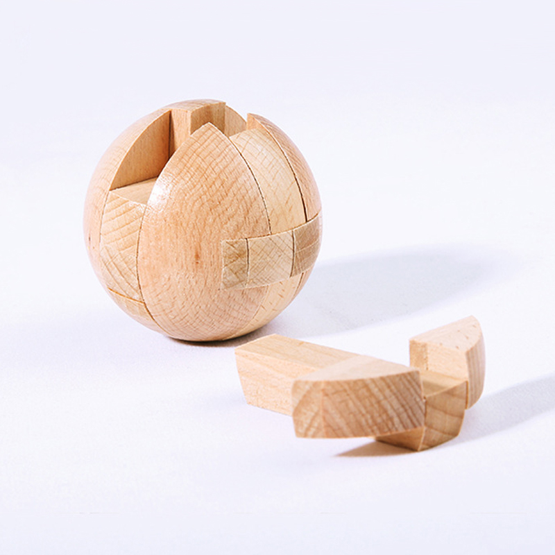 Wooden Puzzle Magic Ball Brain - Woodworking Kids Toys บทวิจารณ์และราคา
