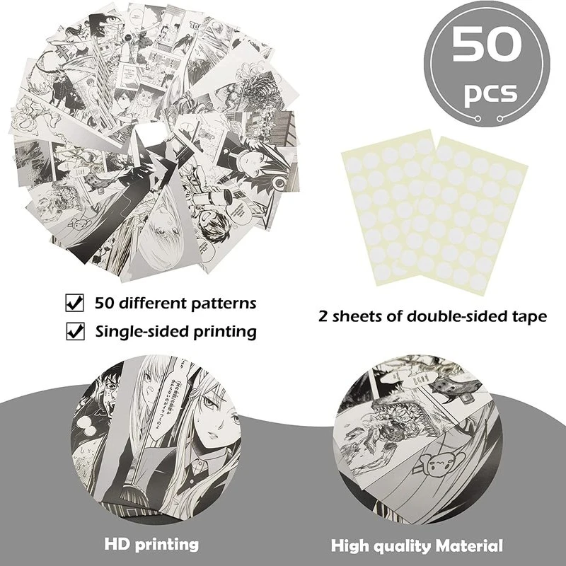 50Pcs Anime Manga Panels Poste - Cabinet Scraper Set บทวิจารณ์และราคา