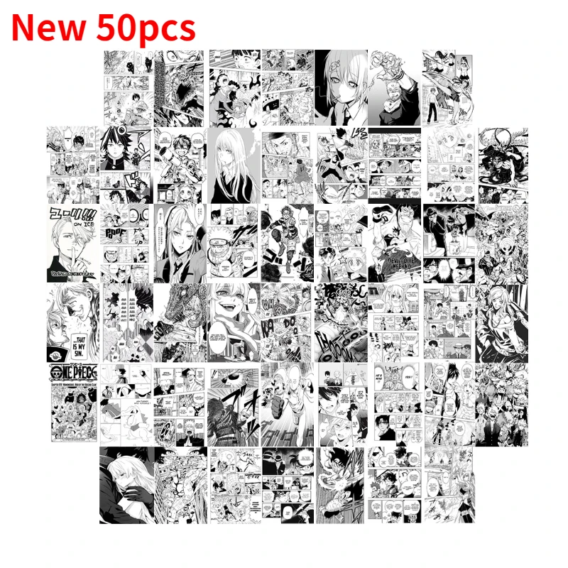 50Pcs Anime Manga Panels Poste - Cabinet Scraper Set บทวิจารณ์และราคา