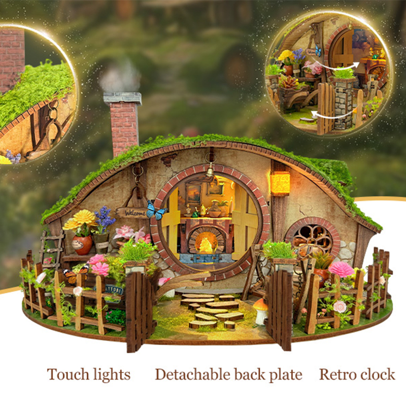 Wooden DIY Magic Ring Dollhous - Woodworking Tv บทวิจารณ์และราคา