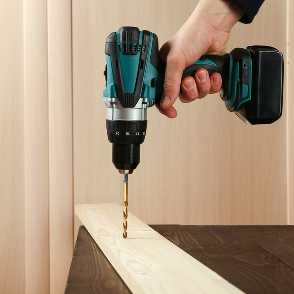 13pcs Titanium Coated Twist Dr - Woodworking Drill บทวิจารณ์และราคา