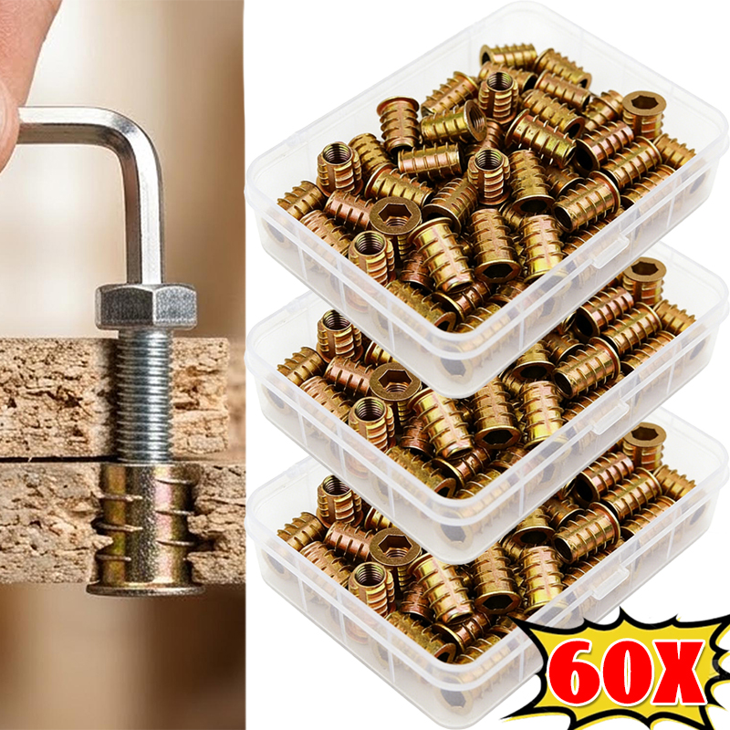 20-60Pcs Threaded Inserts Nuts - Cabinet Scraper Set บทวิจารณ์และราคา