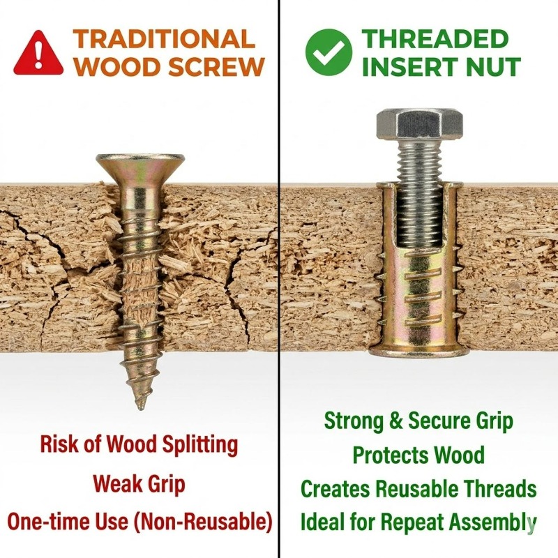 20-60Pcs Threaded Inserts Nuts - Cabinet Scraper Set บทวิจารณ์และราคา